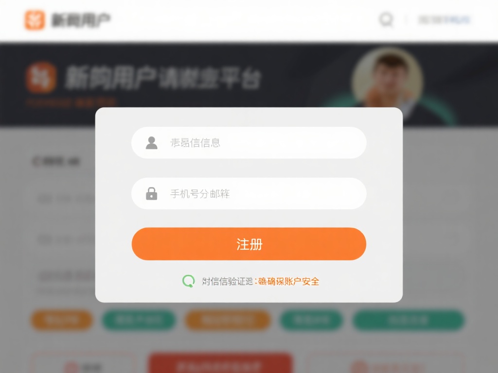 如果是新用户，请点击注册按钮填写基本信息，包括手机