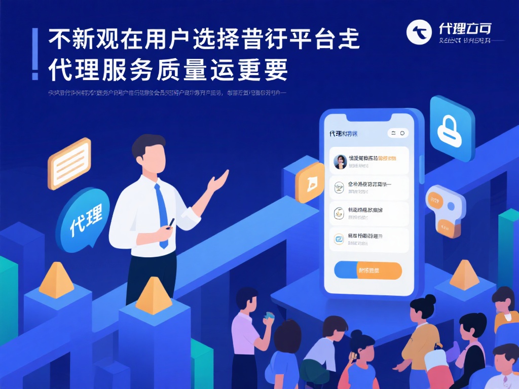 如今，用户的选择不仅取决于平台本身，代理服务的质量