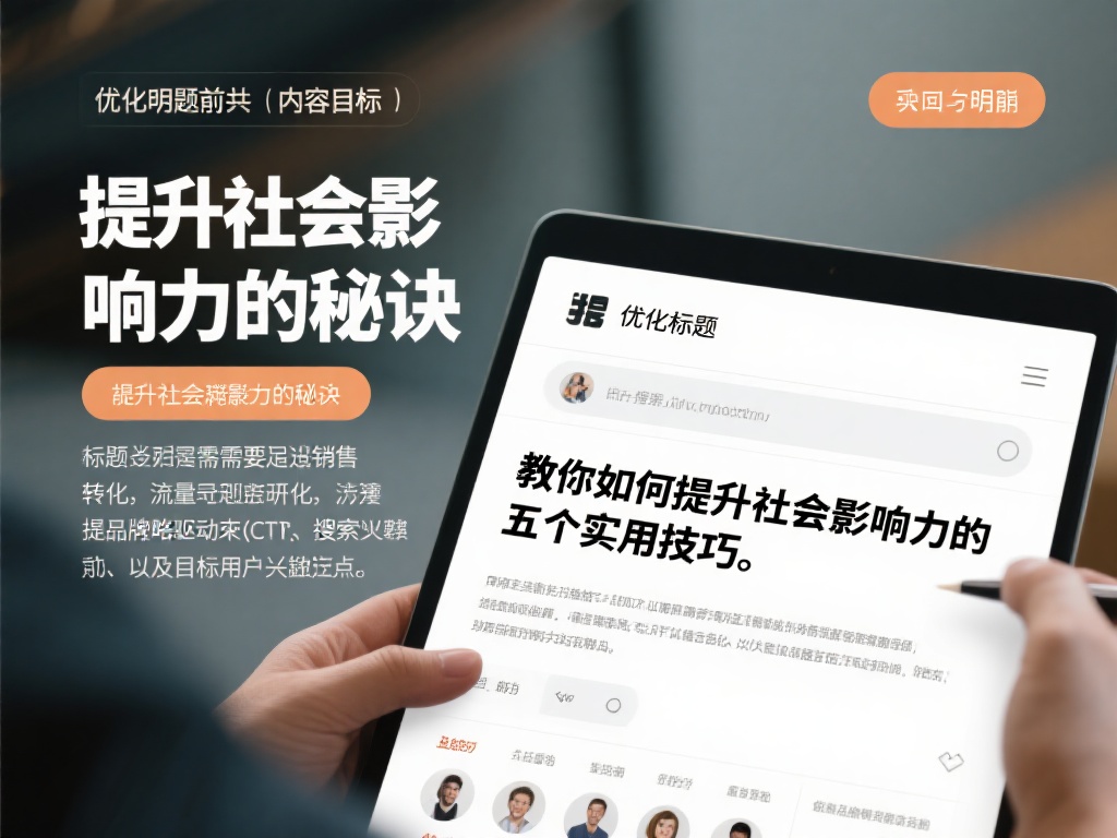 在优化标题前，先明确你的内容目标。标题是否需要满足