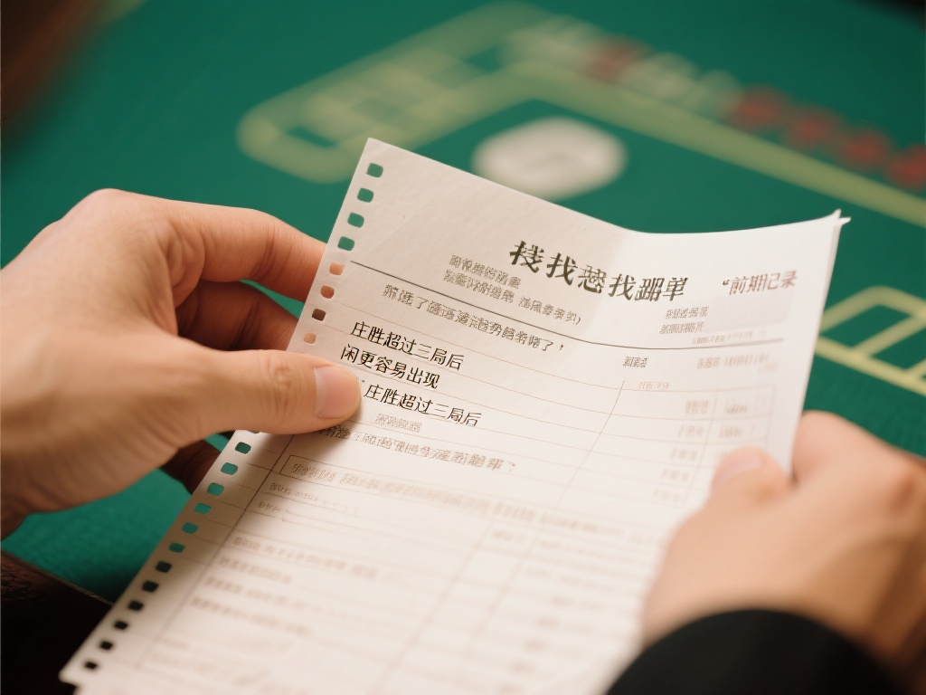 系统化学习百家乐路单纸:逐步掌握记录与分析技巧 找规律:通过对此前记录的路单纸进行观察,可以筛选出