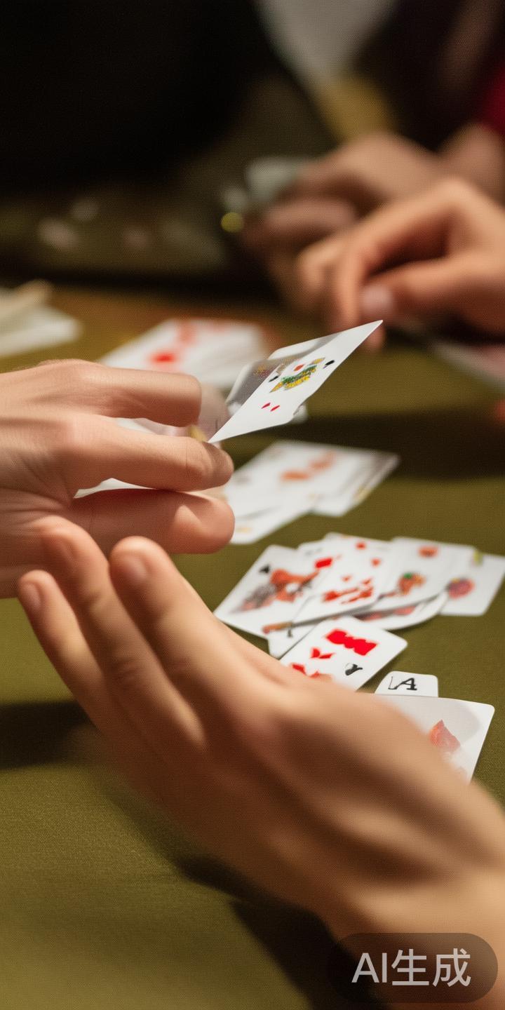 在实战中，玩家手牌点数若在0至5之间，通常都必须补